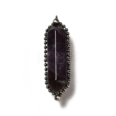 Natural Amethyst Big Pointed Pendants G-F731-05B-1