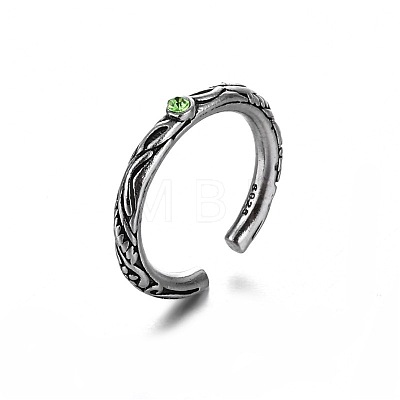 Alloy Punk Open Cuff Rings for Men IO0623-2-1