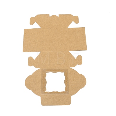 Square Kraft Paper Candy Boxes CON-WH0081-25-1