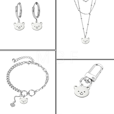304 Stainless Steel Charms STAS-CJC0008-10P-03-1