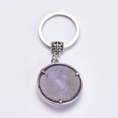 Natural Amethyst Keychain KEYC-G043-B05-1