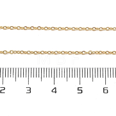 304 Stainless Steel Cable Chains Necklace for Men Women NJEW-N050-A03-G15-1