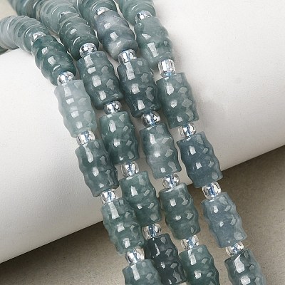 Natural Myanmar Jadeite Beads Strands G-F822-D01-01-1