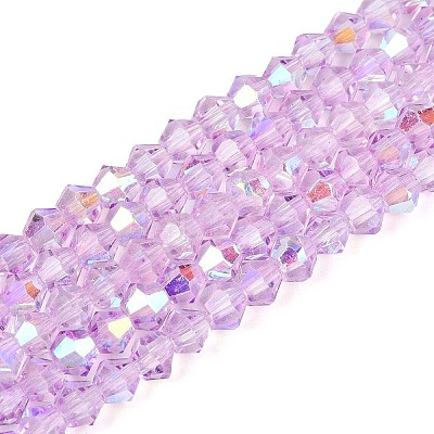Transparent Glass Beads Strands EGLA-N021-4mm-04-1
