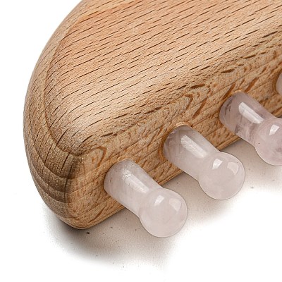 Natural Mixed Stone Scalp Massager AJEW-G058-01-1