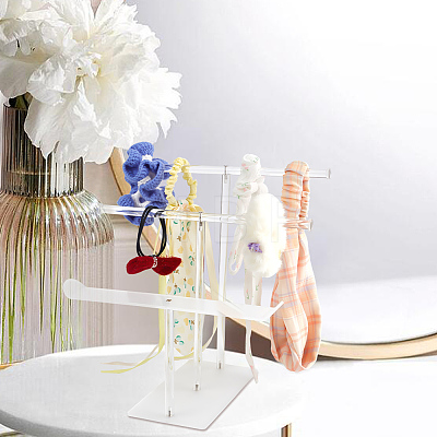 3-Tier Acrylic Hairband Display Stand ODIS-WH0030-82-1