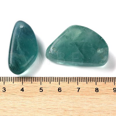 Natural Green Fluorite Pendants G-M416-05-1