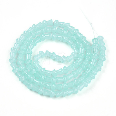 Baking Paint Glass Beads Strands DGLA-N007-01I-1