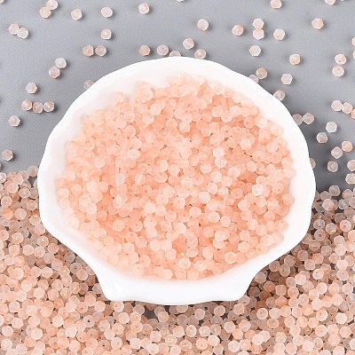 Frosted Glass Seed Beads SEED-N012-01G-1