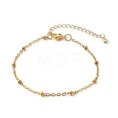 304 Stainless Steel Paperclip & Satellite Chains Bracelet Set X-BJEW-JB06523-1
