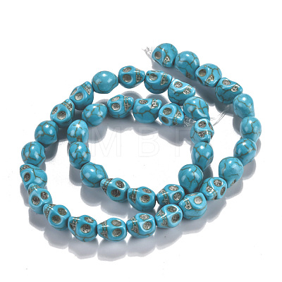 Dyed Synthetic Turquoise Bead Strands G-M145-17-B-1