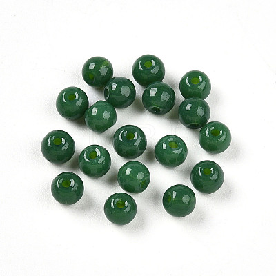 Imitation Jade Glass Beads GLAA-N007-4mm-B02-1