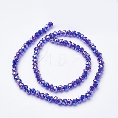 Electroplate Glass Beads Strands EGLA-D020-3x2mm-67-1