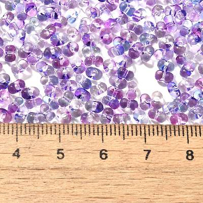 Transparent Baking Paint Glass Seed Beads SEED-A033-06A-15-1