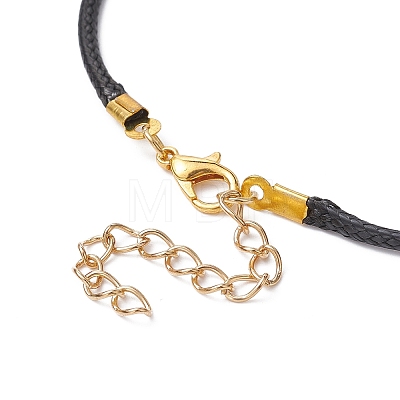 Eco-Friendly Korean Waxed Braided Polyester Cord Necklace Making NJEW-JN04502-1