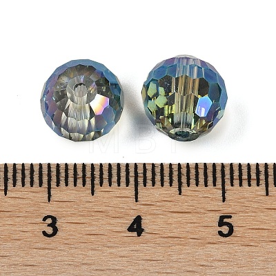 Transparent Electroplate Glass Beads EGLA-N002-31-G07-1