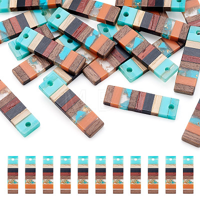Translucent Resin & Walnut Wood Pendants RESI-TAC0017-47-A03-1