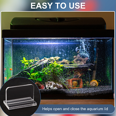 Transparent Acrylic Aquarium Lid Handles DIY-WH0387-69-1