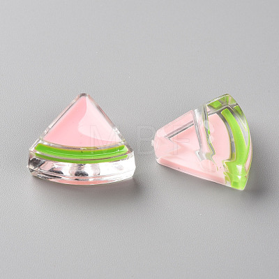 Transparent Enamel Acrylic Beads TACR-S155-001E-1