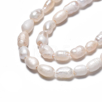 Natural Cultured Freshwater Pearl Beads Strands PEAR-N012-03C-1
