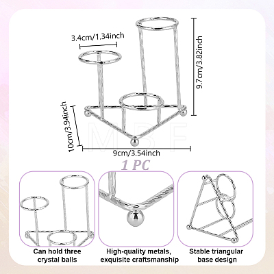 Alloy Crystal Ball Holders ODIS-WH0078-97P-1