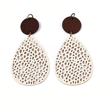 Bohemian Retro Hollow Teardrop Leather Pendants FIND-N007-02B-01-1