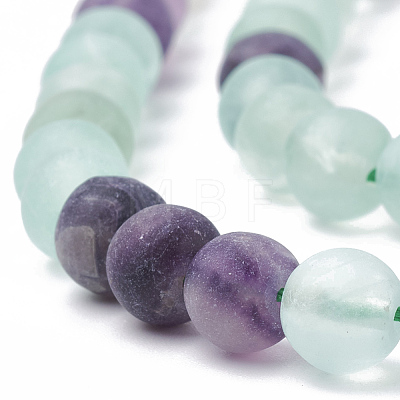 Natural Fluorite Beads Strands G-T106-181-1