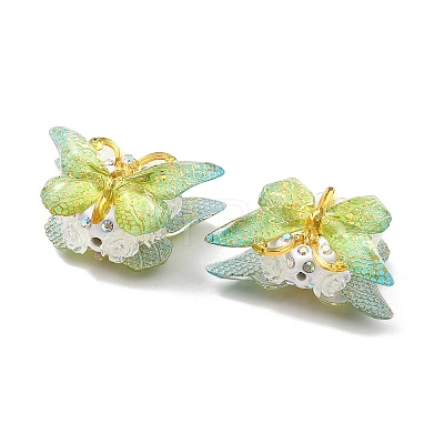 Polymer Clay Rhinestone Beads CLAY-NH0001-07-1