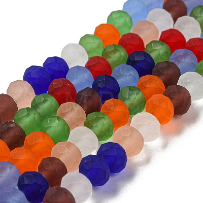 Transparent Glass Beads Strands EGLA-A034-M8mm-63-1