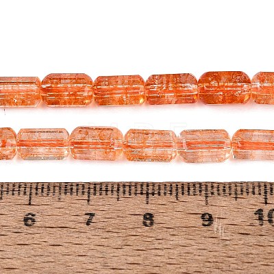 Crackle Transparent Glass Beads Strands GLAA-N068-05A-09-1