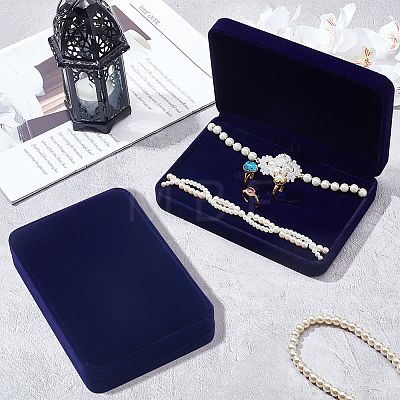 Velvet Jewelry Set Storage Gift Box CON-WH0104-10A-1