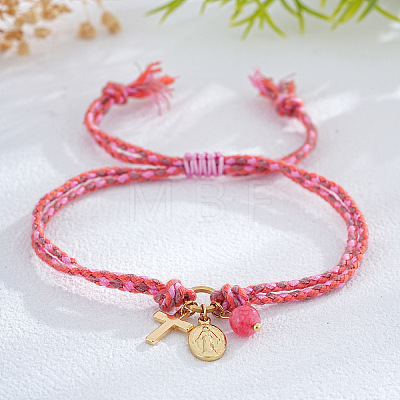 Brass Charm Bracelets TC3588-4-1