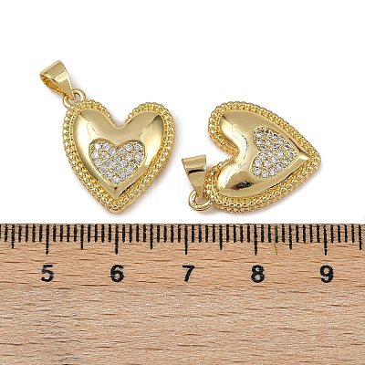 Brass Micro Pave Cubic Zirconia Pendants KK-I358-068G-01-1