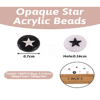 Opaque Acrylic Beads ACRC-TA0001-01-1