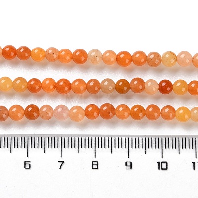 Natural Red Aventurine Beads Strands G-L609-A02-03-1