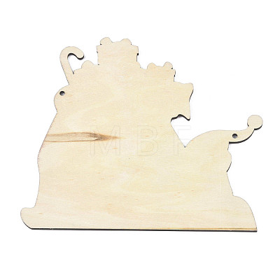 Wood Pendant Ornament WOOD-N005-68-1