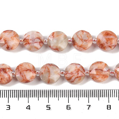 Natural Red Netstone Beads Strands G-C116-A71-01-1