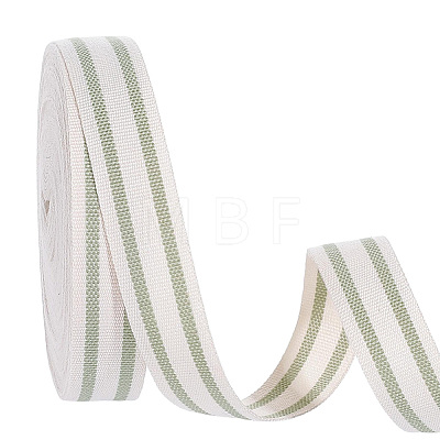 Cotton Stripe Pattern Ribbon OCOR-WH0078-550B-1