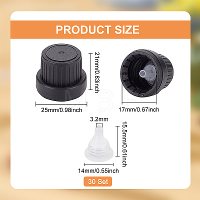 Plastic 18 Tooth Bottle Cap with Hopper Inner Plug FIND-WH0034-52B-1