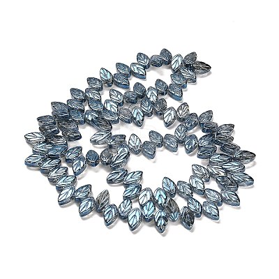 Electroplate Glass Beads Strands EGLA-B004-02A-FR04-1