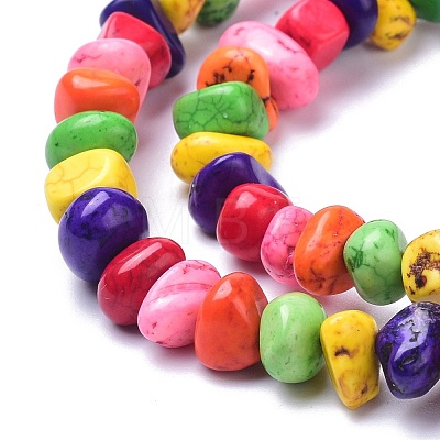 Natural Magnesite Beads Strands X-TURQ-P001-02A-01-1