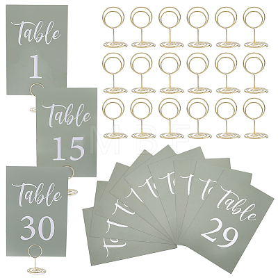 31Pcs Steel Place Card Holder OFST-HY0001-01-1