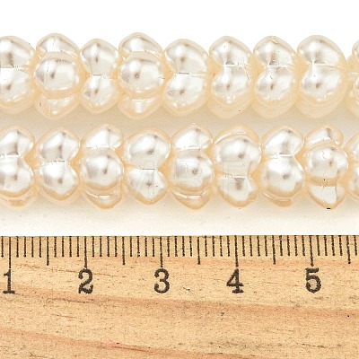 Transparent Spray Painted Glass Beads Strands GLAA-P066-01C-1