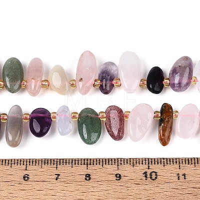 Natural Mixed Gemstone Beads Strands G-Z091-A27-1