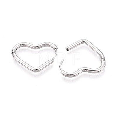 304 Stainless Steel Hoop Earrings STAS-T074-53P-1