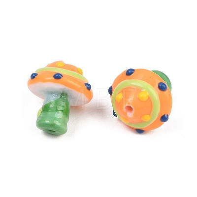 Handmade Lampwork Enamel Beads LAMP-B055-02C-1