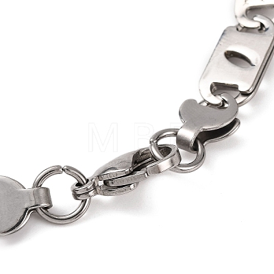 Tarnish Resistant 304 Stainless Steel Mariner Link Chain Bracelets BJEW-B078-54P-1