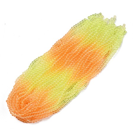 Baking Paint Transparent Glass Beads DGLA-M001-8mm-08-1
