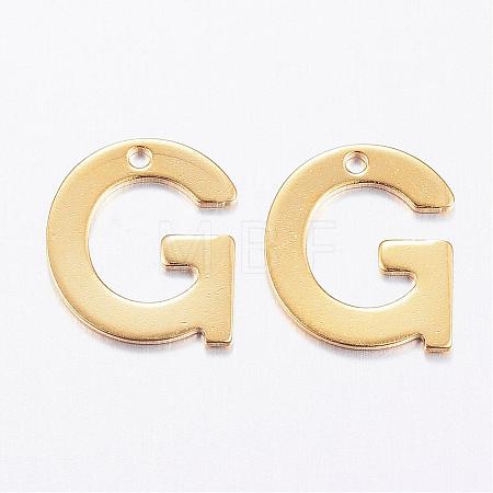 304 Stainless Steel Charms STAS-P141-G-1