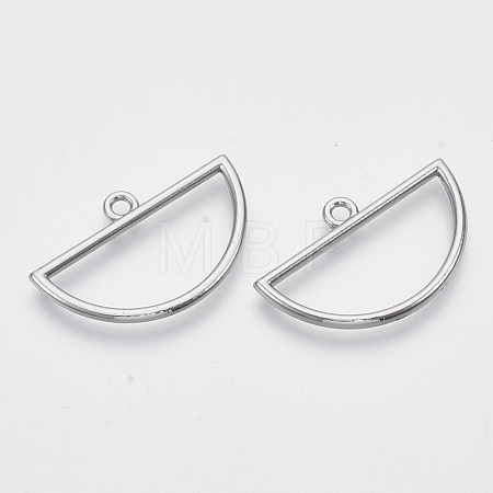 Alloy Open Back Bezel Big Pendants X-PALLOY-S132-002-1